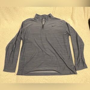 Nike Dri-FIT Gray Quarter-Zip Pullover